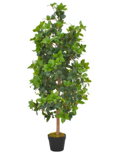 Plantă artificială dafin cu ghiveci, verde, 120 cm - Casa - Decoo