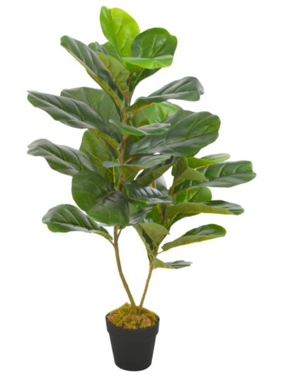 Plantă artificială ficus cu ghiveci, verde, 90 cm - Casa - Decoo