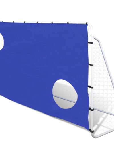 Poartă de fotbal din oțel cu țintă 240 x 92 x 150 cm - Fotbal - Decoo