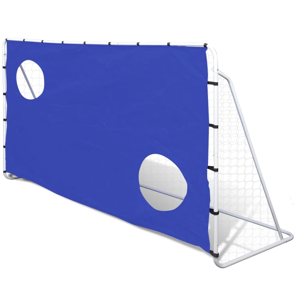 Poartă de fotbal din oțel cu țintă 240 x 92 x 150 cm - Fotbal - Decoo