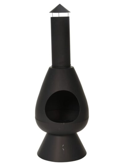 ProGarden Șemineu cu horn "Ambient", negru, 110 cm - Casa - Decoo