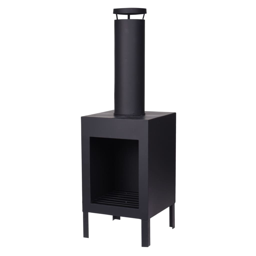 ProGarden Șemineu cu horn, negru, 100 cm - Casa - Decoo