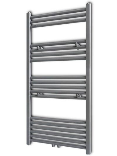 Radiator port-prosop încălzire centrală baie, drept, gri, 600x1160 mm - Calorifere electrice - Decoo