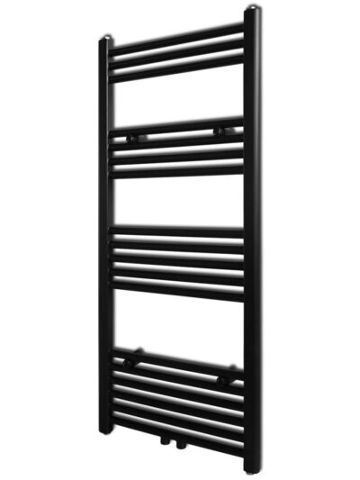 Radiator port-prosop încălzire centrală baie drept negru 500 x 1160 mm - Calorifere electrice - Decoo