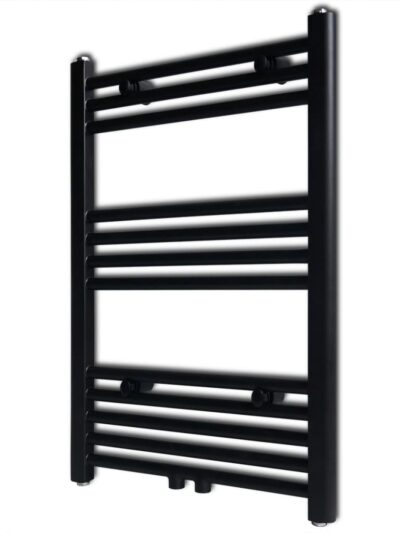 Radiator port-prosop încălzire centrală baie drept negru 500 x 764 mm - Calorifere electrice - Decoo