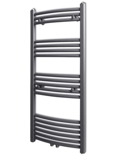 Radiator port-prosop încălzire centrală, curbat, 500 x 1160 mm, gri - Calorifere electrice - Decoo