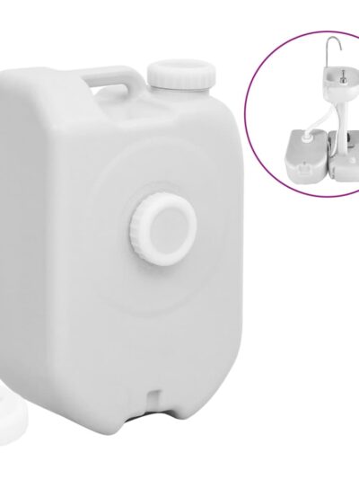 Rezervor de apă portabil cu adaptor, gri, 24 L - Corturi si Accesorii cort - Decoo