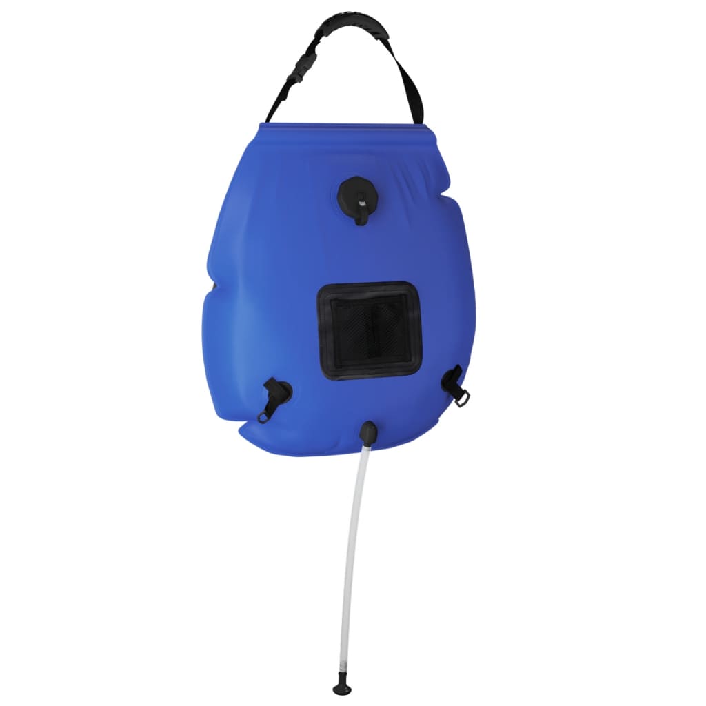 Sac de duș de camping, albastru, 20 L, PVC - Galeti pliabile camping - Decoo