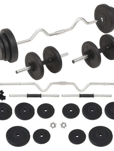 Set de haltere și gantere, 30 kg - Aparate fitness - Decoo