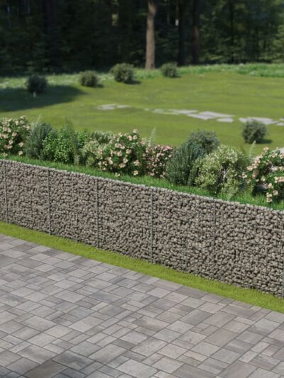 Strat înălțat gabion, 540 x 90 x 100 cm, oțel galvanizat - Ghivece - Decoo