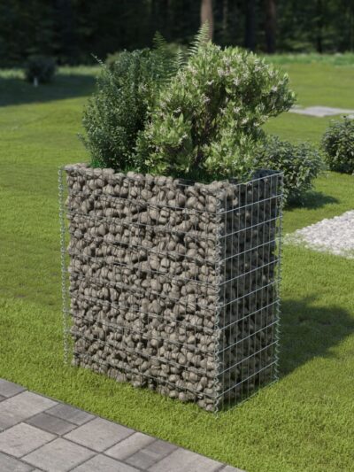 Strat înălțat gabion, 90x50x100 cm, oțel galvanizat - Ghivece - Decoo