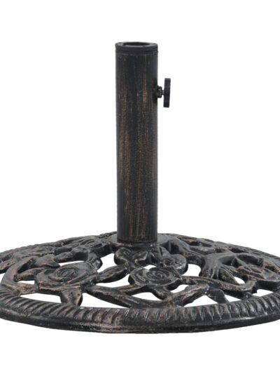 Suport de umbrelă, bronz, 12 kg, fontă, 48 cm - Gradina - Decoo