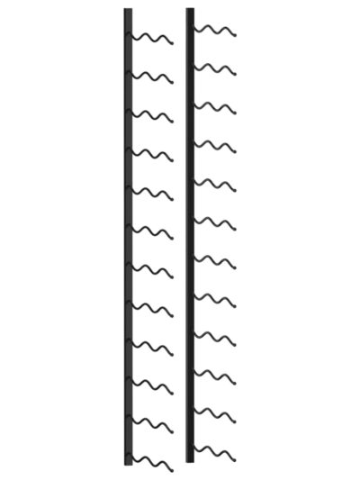 Suport sticle de vin de perete, 24 sticle, negru, fier - Casa - Decoo