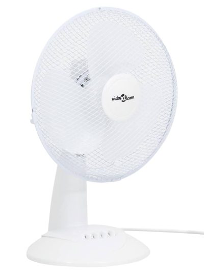 Ventilator de masă cu 3 viteze, alb, 30 cm, 40 W - Casa - Decoo