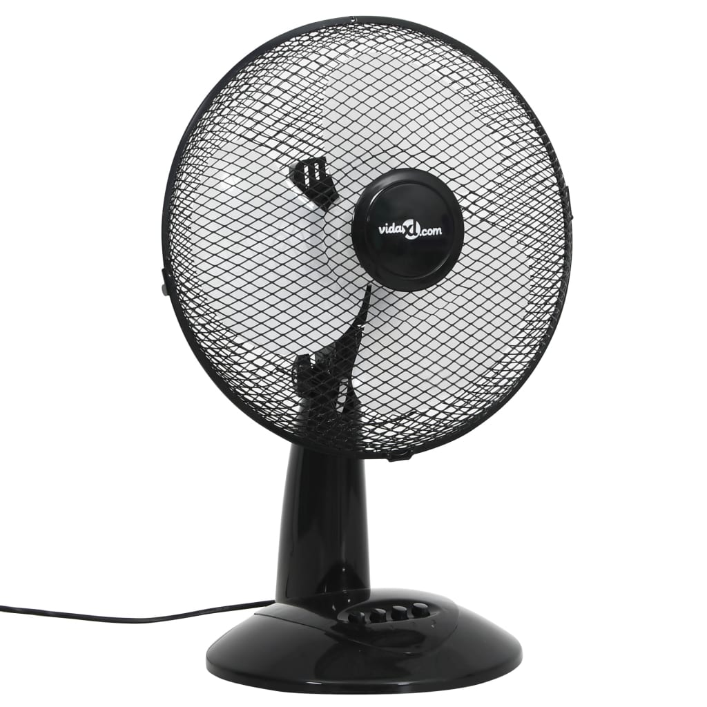 Ventilator de masă cu 3 viteze, negru, 30 cm, 40 W - Casa - Decoo