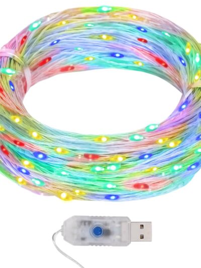 Instalație luminoasă 400 micro LED multicolor 8 funcții 40 m